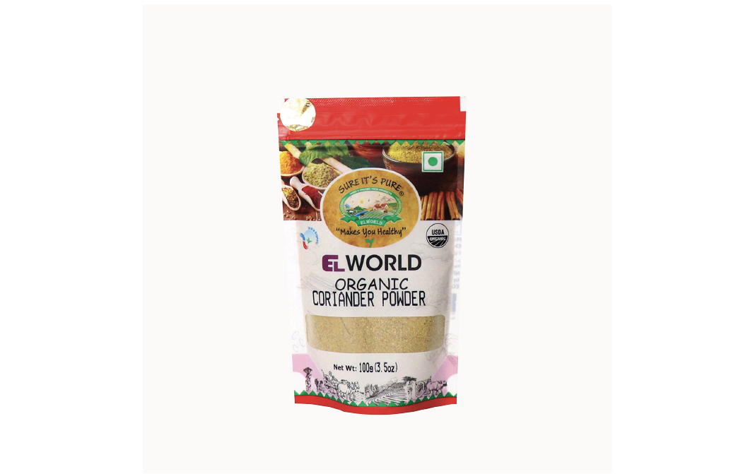 Elworld Organic Coriander Powder    Pack  100 grams